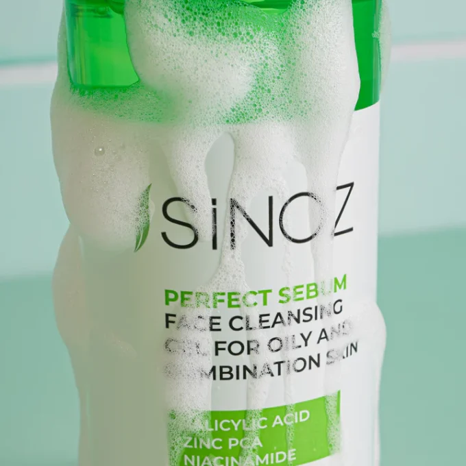 SiNOZ Perfect Sebum arctisztító gél kombinált és zsíros bőrre